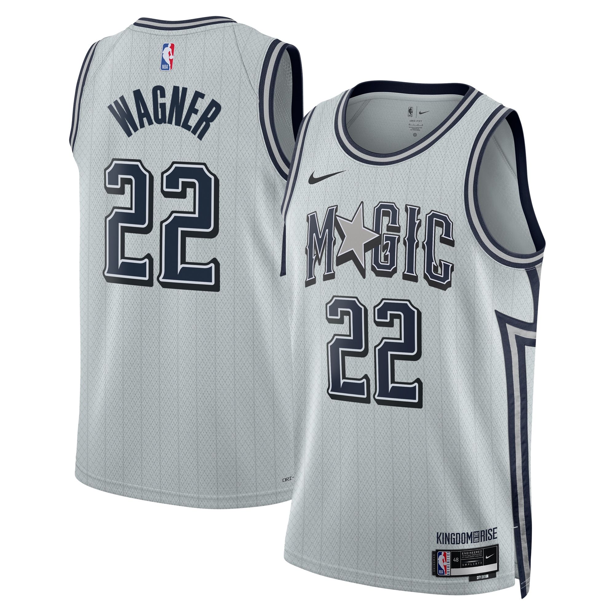 Orlando Magicc City Edition Swingman 2024 Silver Franz Wagne Unisex NBA Jersey Unisex