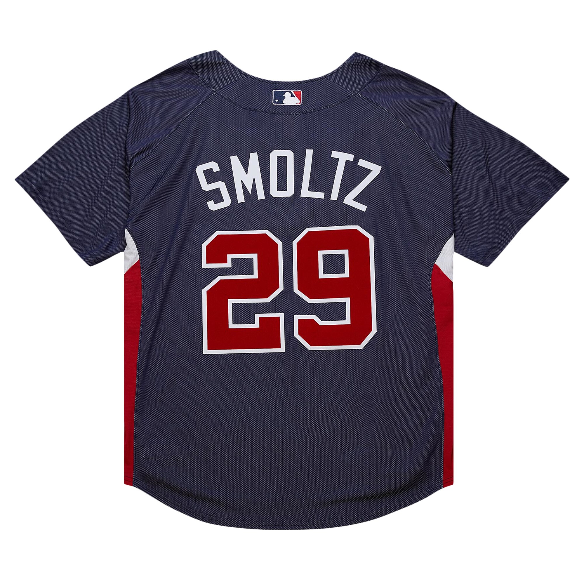 Atlanta Braves John Smoltz Mitchell Ness Navy Cooperstown Collection Mesh Batting Practice MLB Jersey Men's