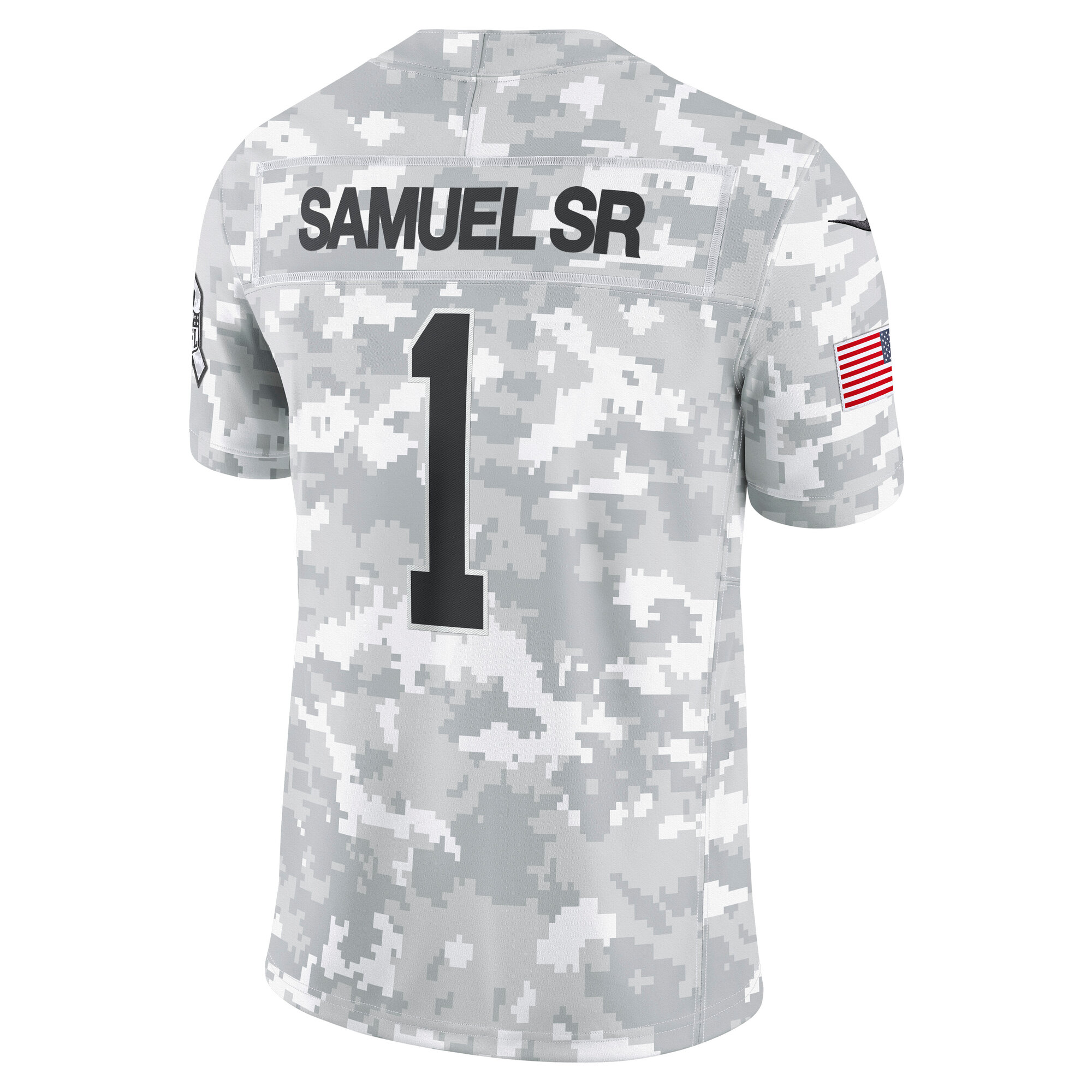 San Francisco 49ers Deebo Samuel Sr Arctic Camo 2024 Salute to Service Limited NFL Jersey Men's