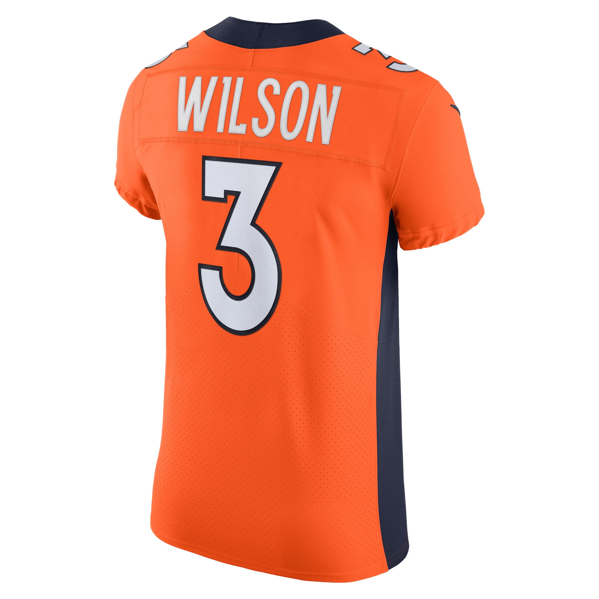 Denver Broncos Russell Wilson Orange Vapor Elite NFL Jersey Men's
