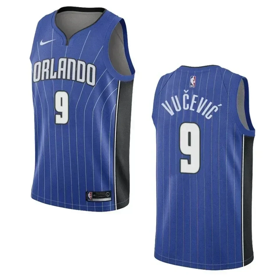 Orlando Magicc 9 Nikola Vucevic Icon Swingman Blue NBA Jersey Men's