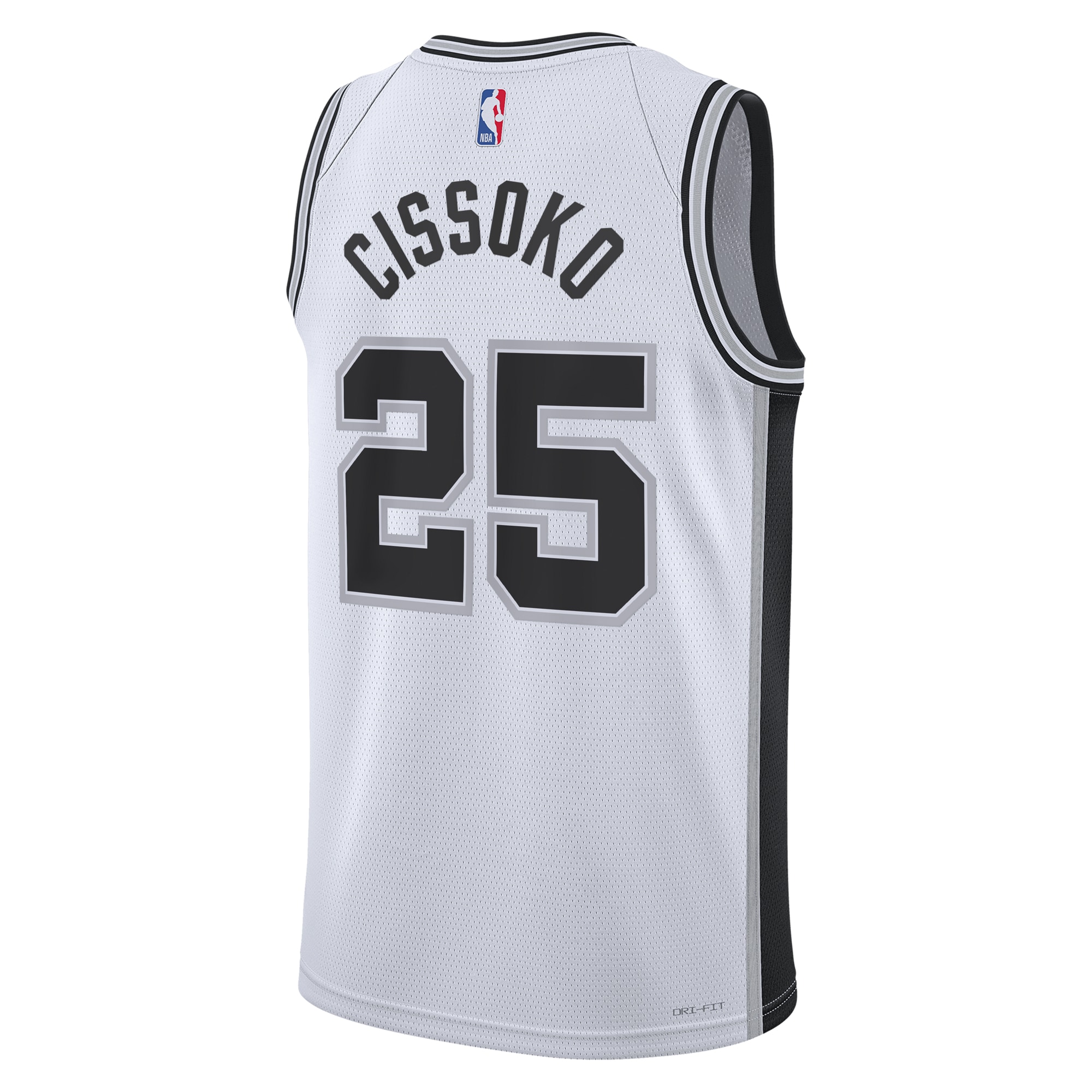 San Antonio Spurs Association Edition Swingman White Sidy Cissok Unisex NBA Jersey Unisex