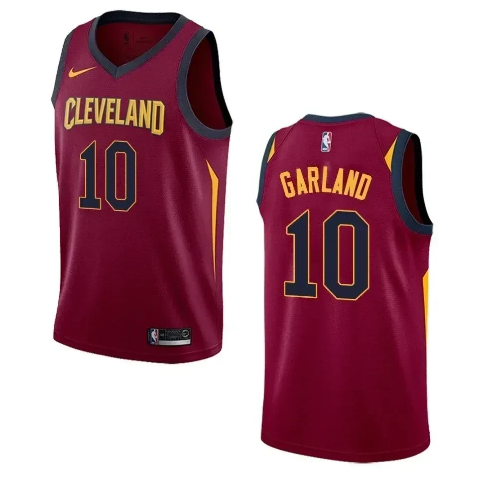 Cleveland Cavaliers 10 Darius Garland Icon Swingman Maroon NBA Jersey Men's