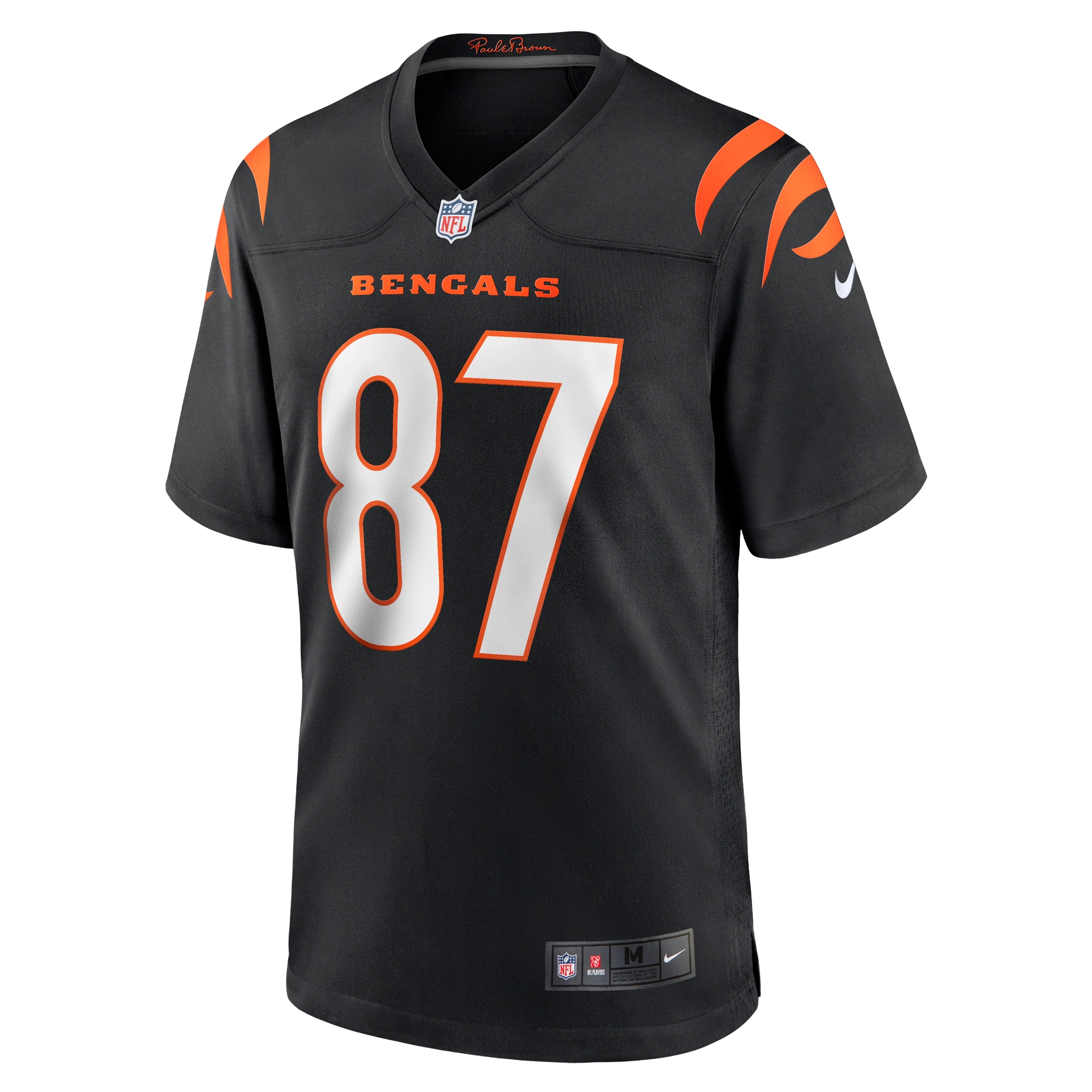 Cincinnati Bengals Tanner Hudson Black Home Game Player NFL Jersey Men's