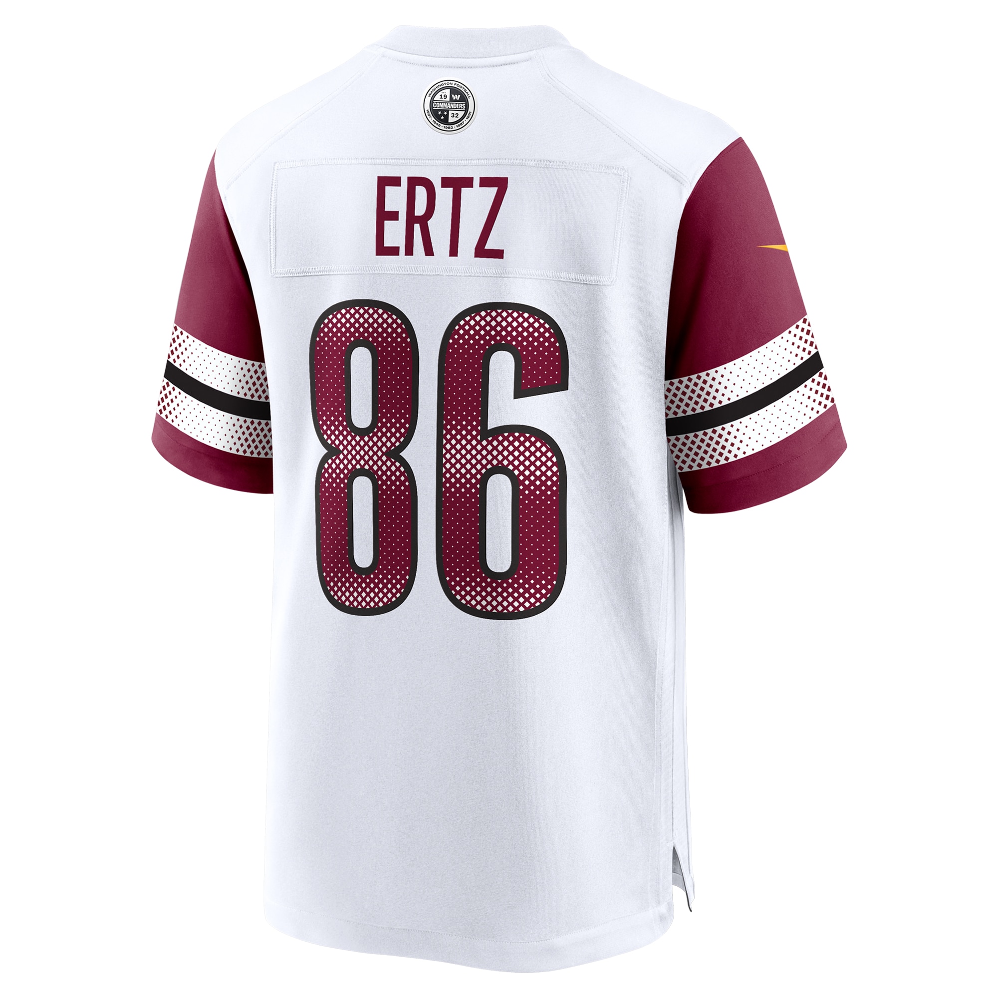Washington Commanders Zach Ertz White Game NFL Jersey Men's