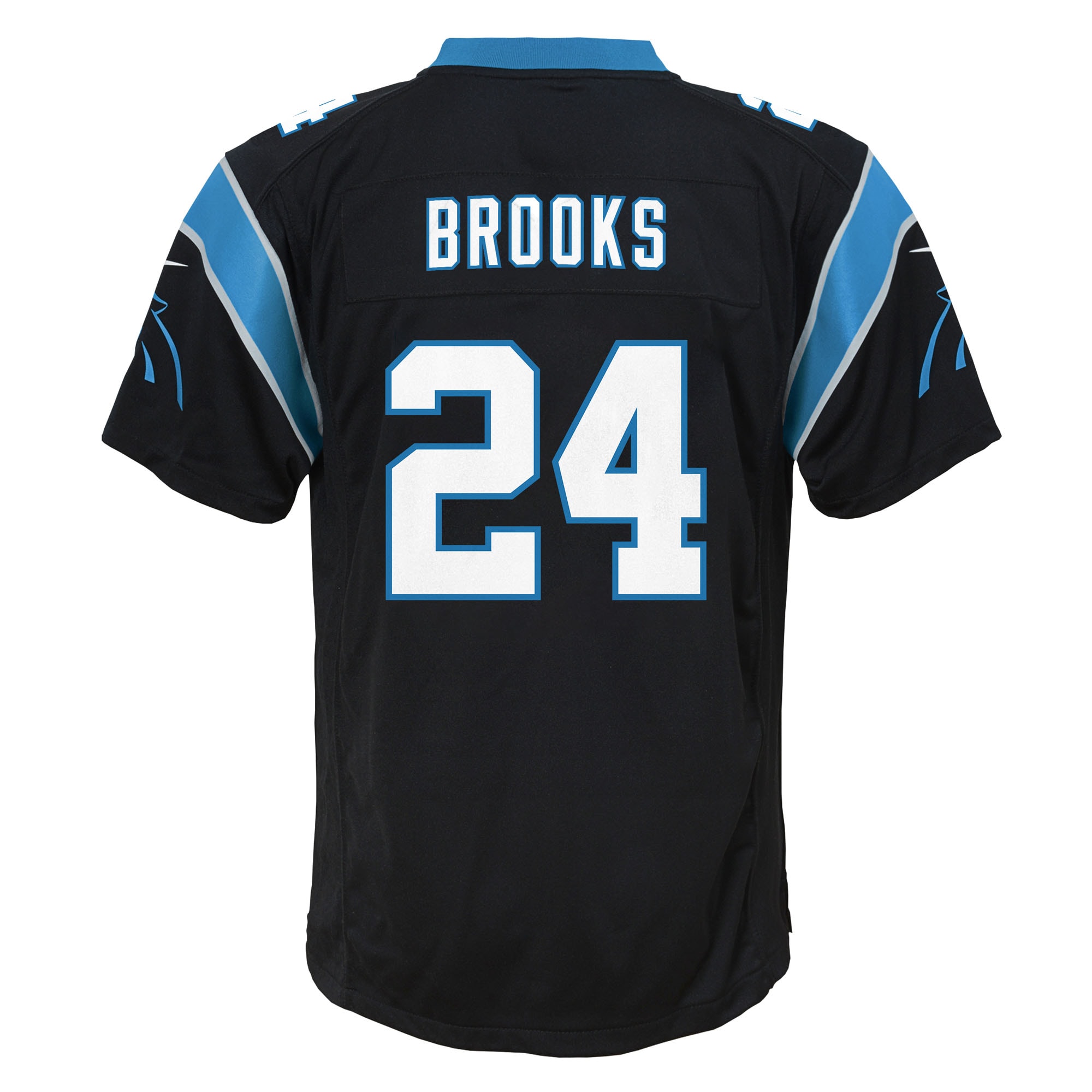 Carolina Panthers Jonathon Brooks Black Team Game NFL Jersey Youth