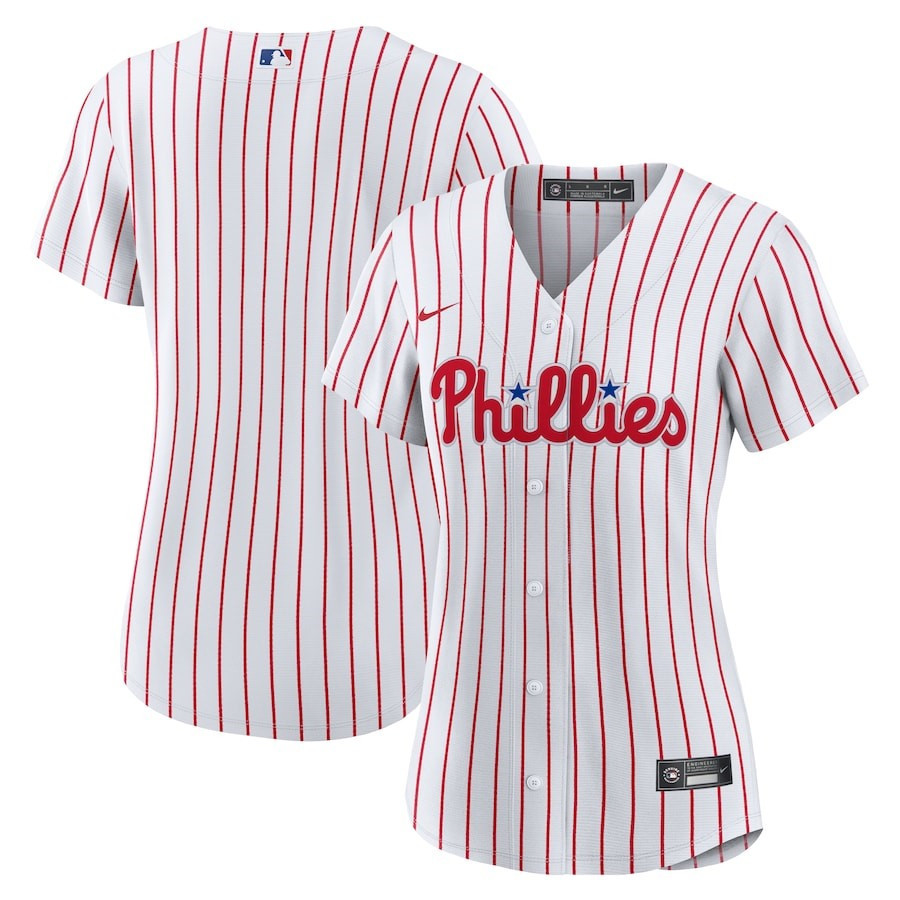 Philadelphia Phillies Home Team White MLB Jersey Women's