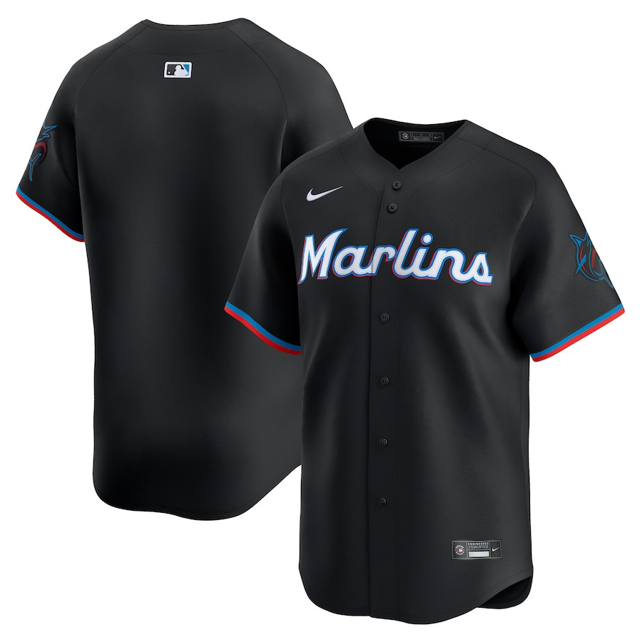 Miami Marlins Alternate Limited Black MLB Jersey Men's