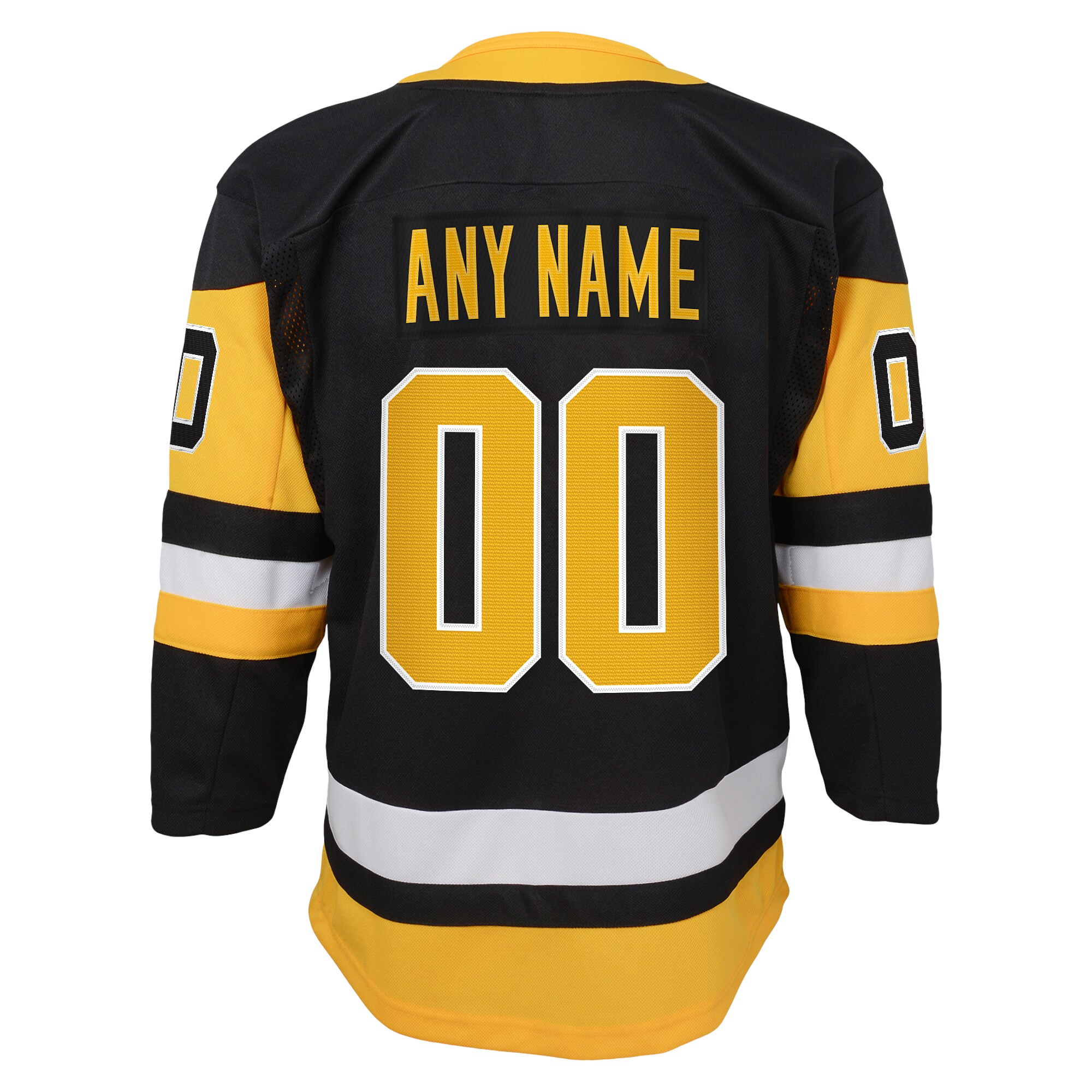 Pittsburgh Penguins Black Home Premier Custom NHL Jersey Youth