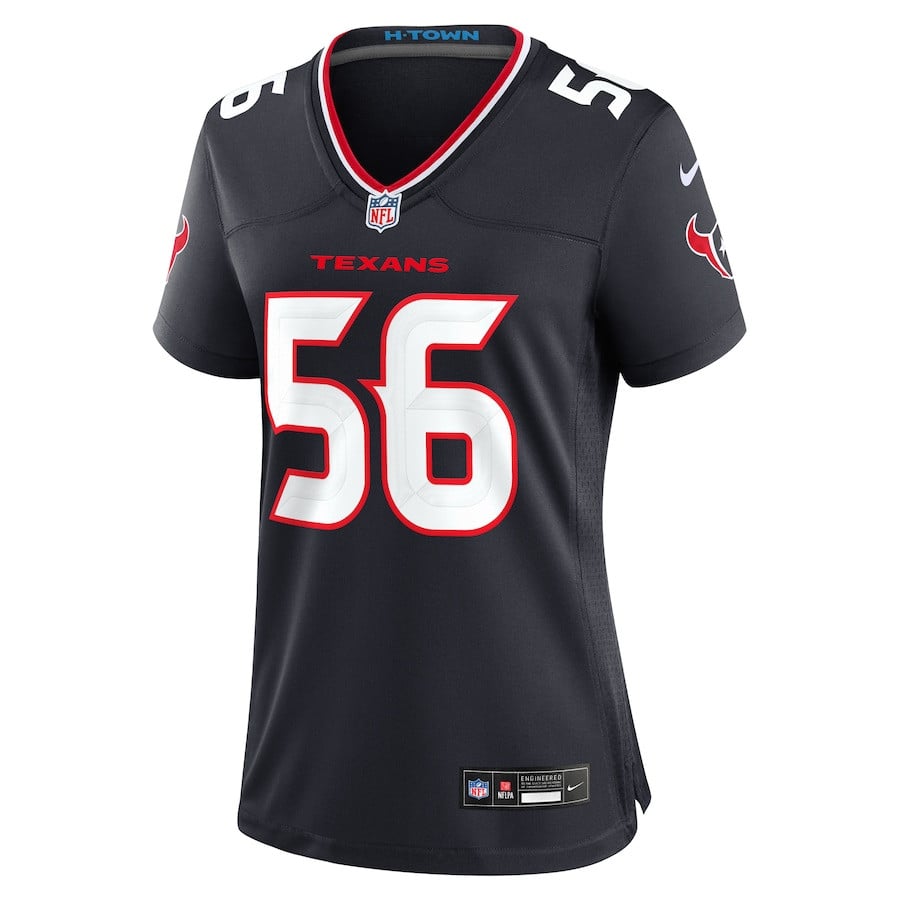 Marcus Haynes 56 Houston Texans Team Game Navy NFL Jersey Women's