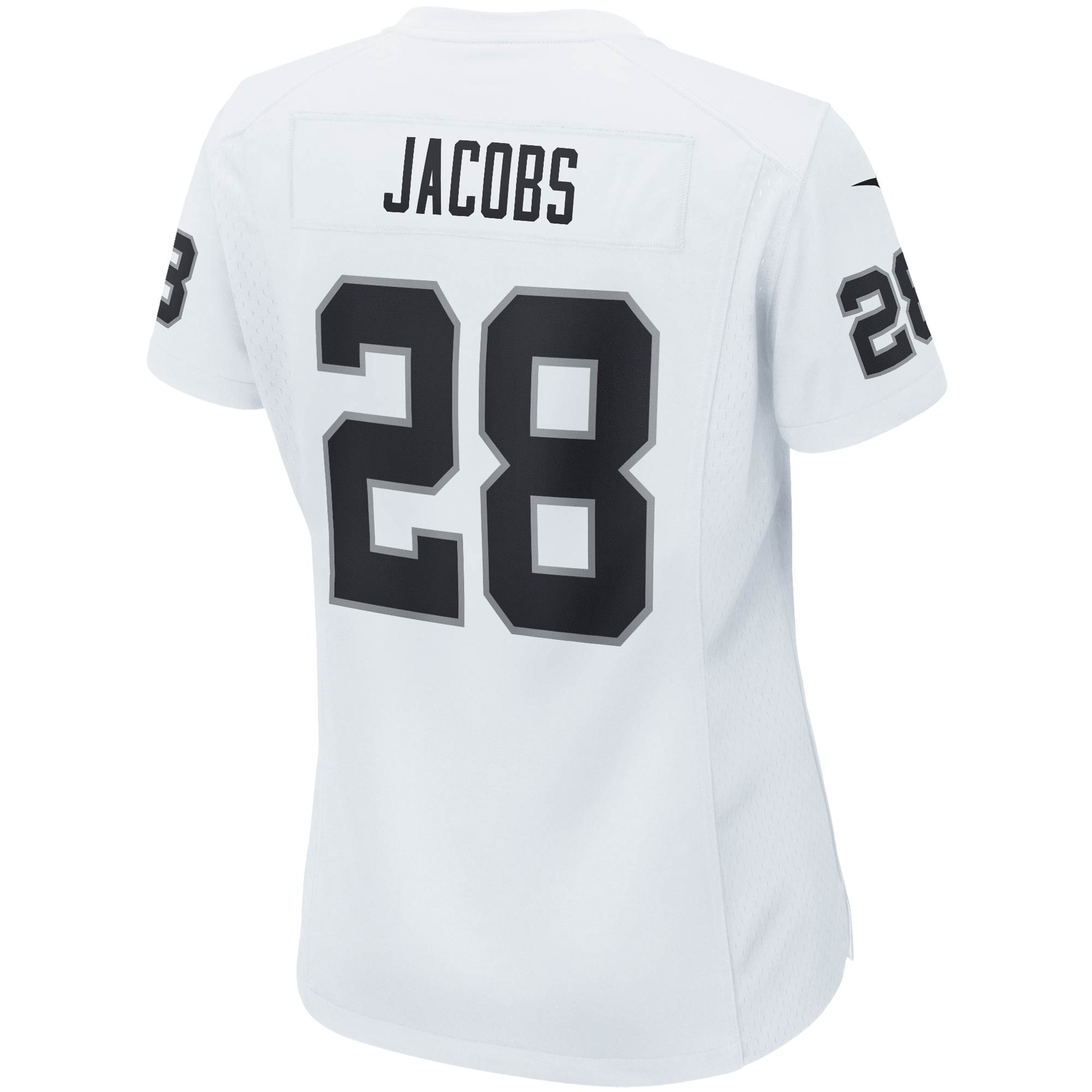 Las Vegas Raiders Josh Jacobs White Player Game Team NFL Jersey Women's