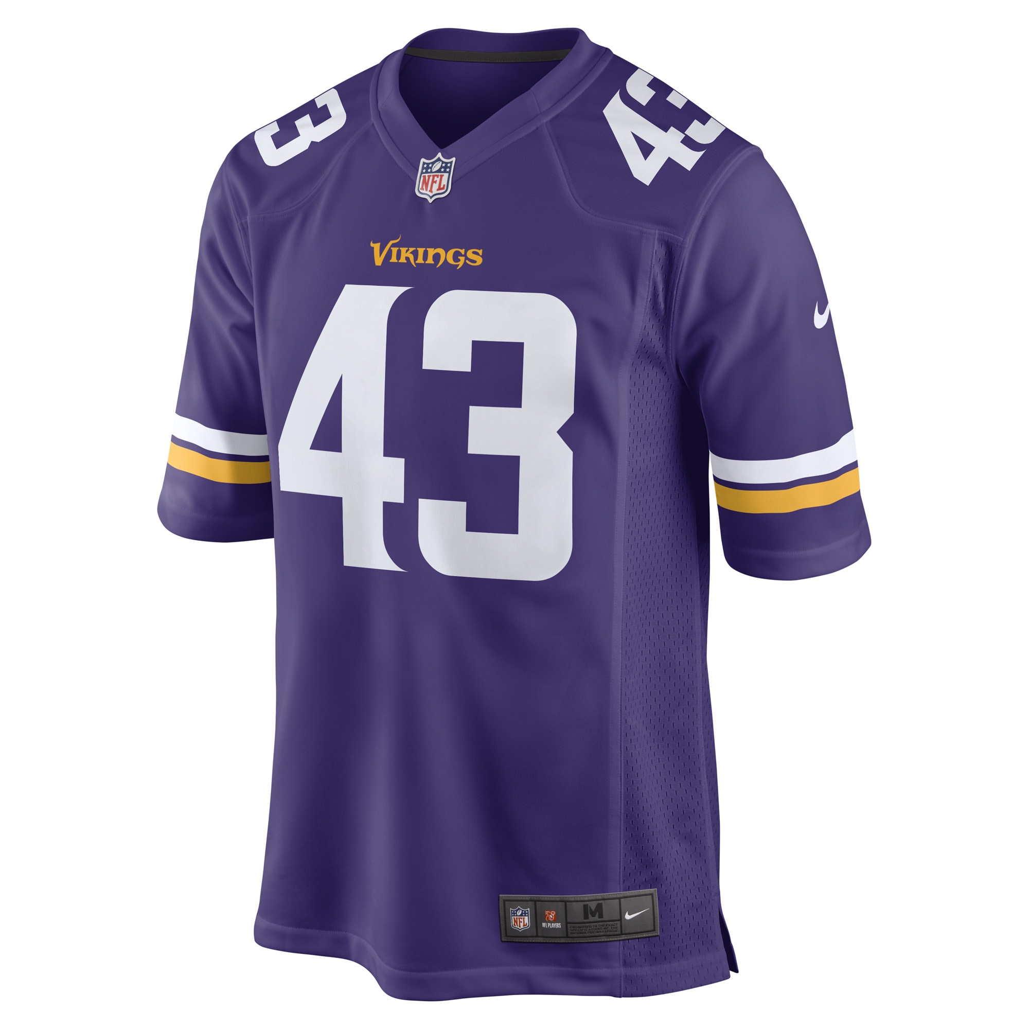 Minnesota Vikings Luiji Vilain Purple Game Player NFL Jersey Men's