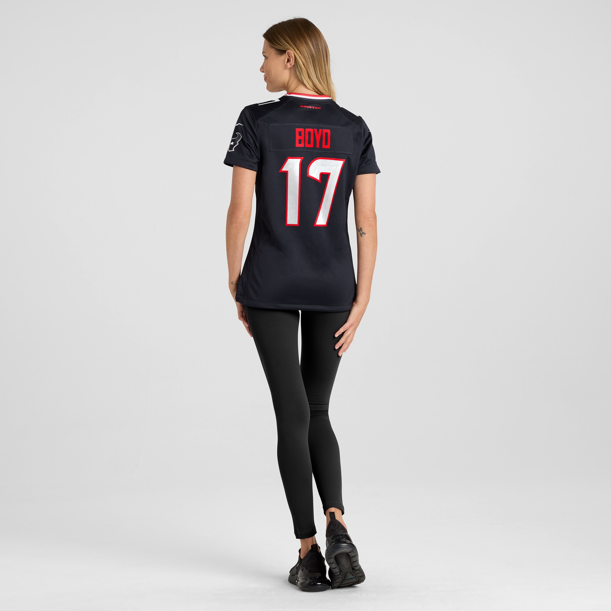 Houston Texans Kris Boyd Navy Team Game NFL Jersey Women's