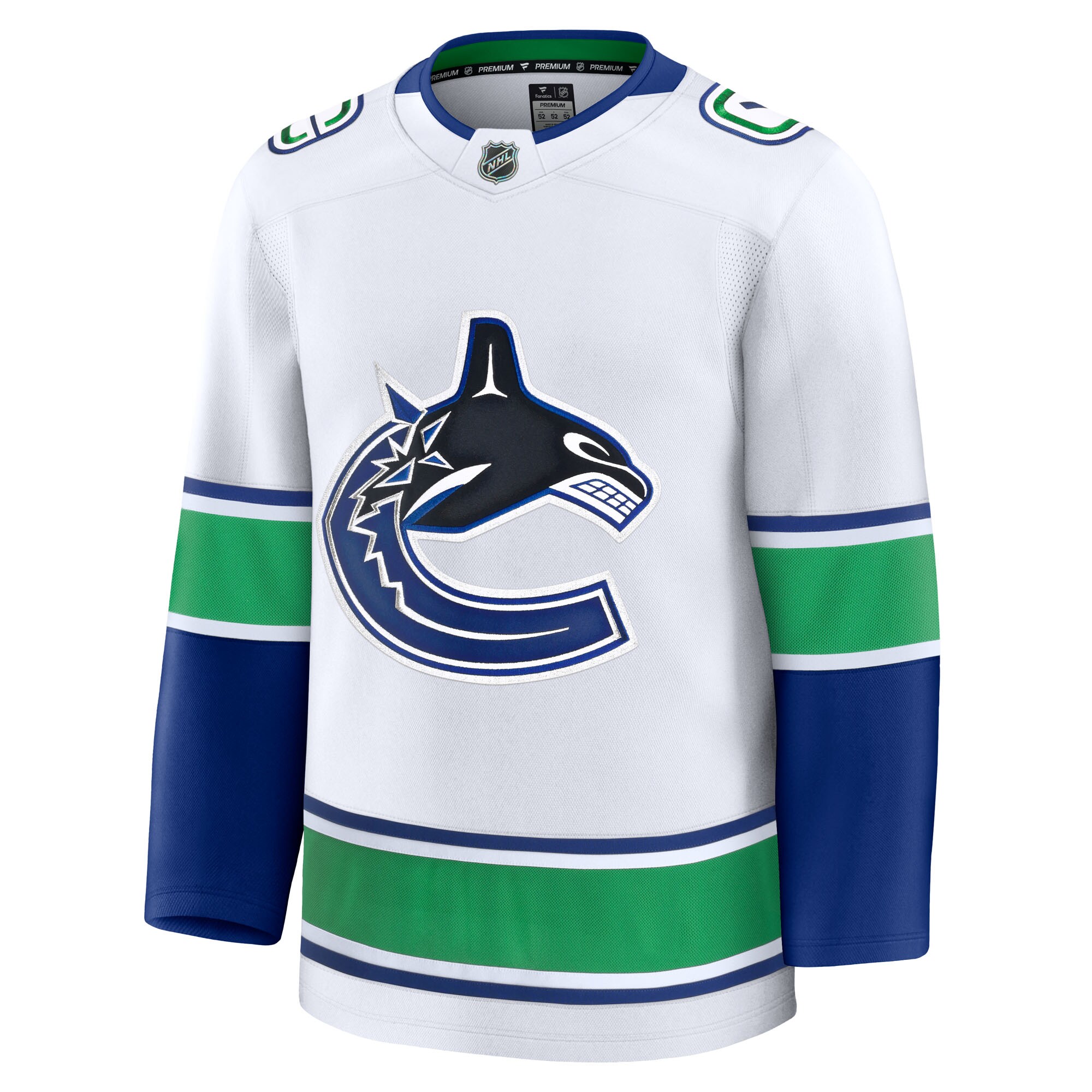 Vancouver Canucks White Away Premium NHL Jersey Men's