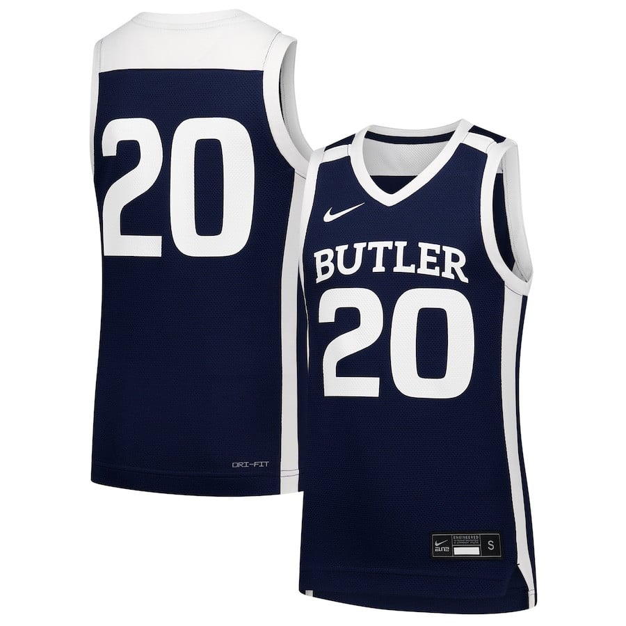 Butler Bulldogs Navy #20 NCAA Jersey Men's