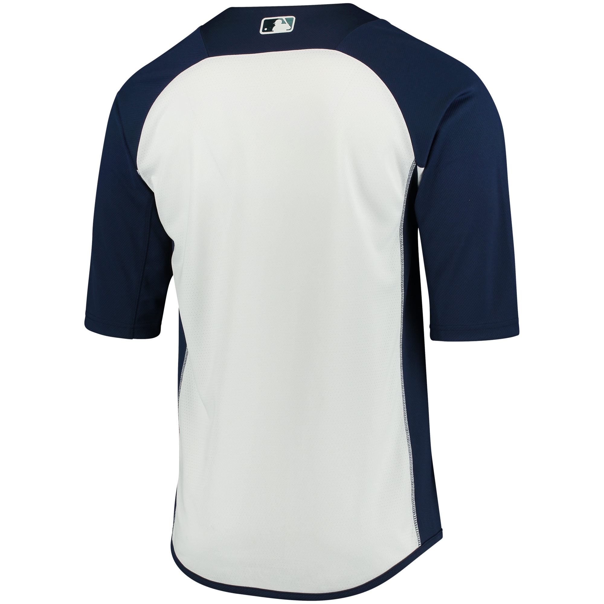 San Diego Padres Majestic Navy/White Collection On-Field 3/4-Sleeve Batting Practice MLB Jersey Men's