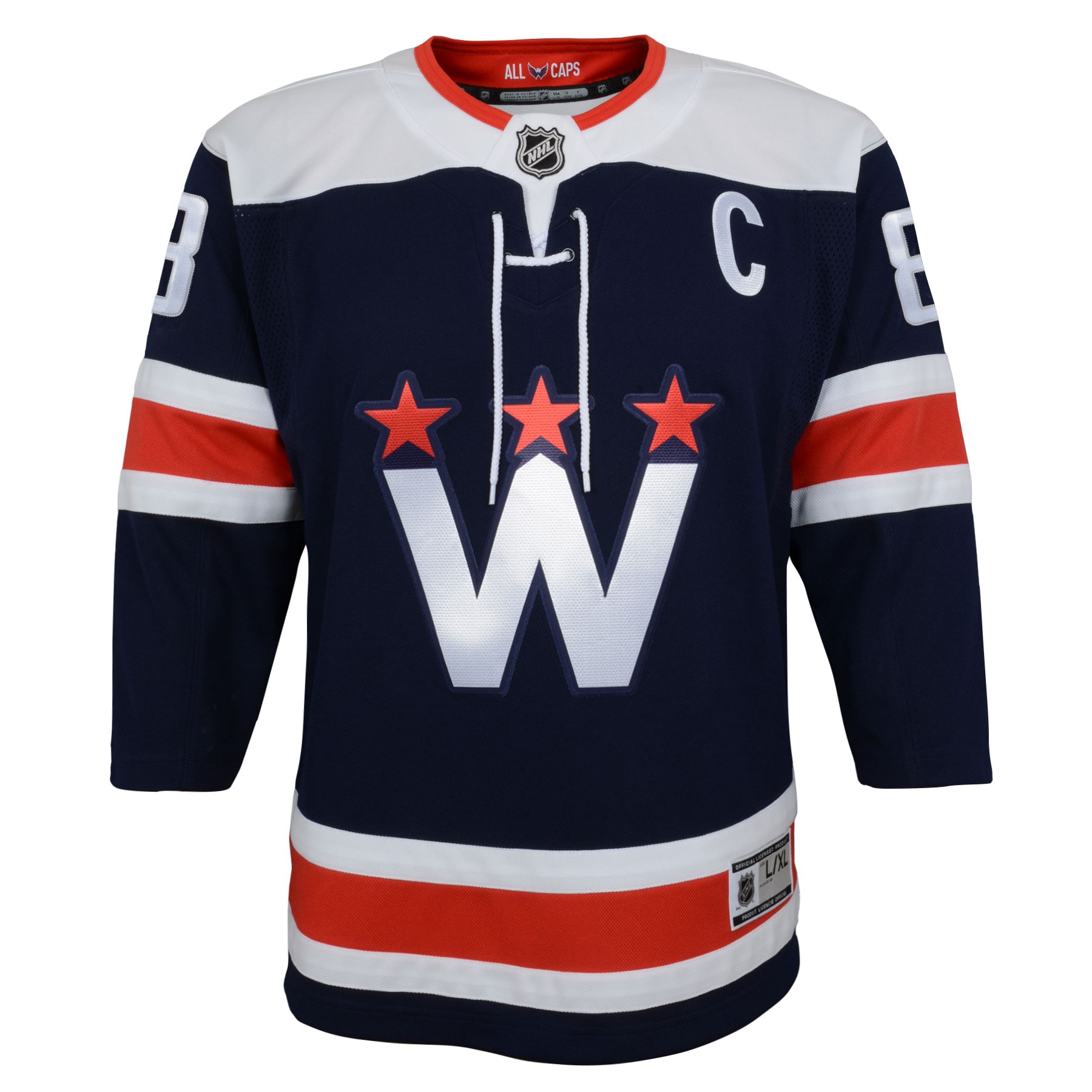 Washington Capitals Alexander Ovechkin Navy 2020/21 Alternate Premier Player NHL Jersey Youth