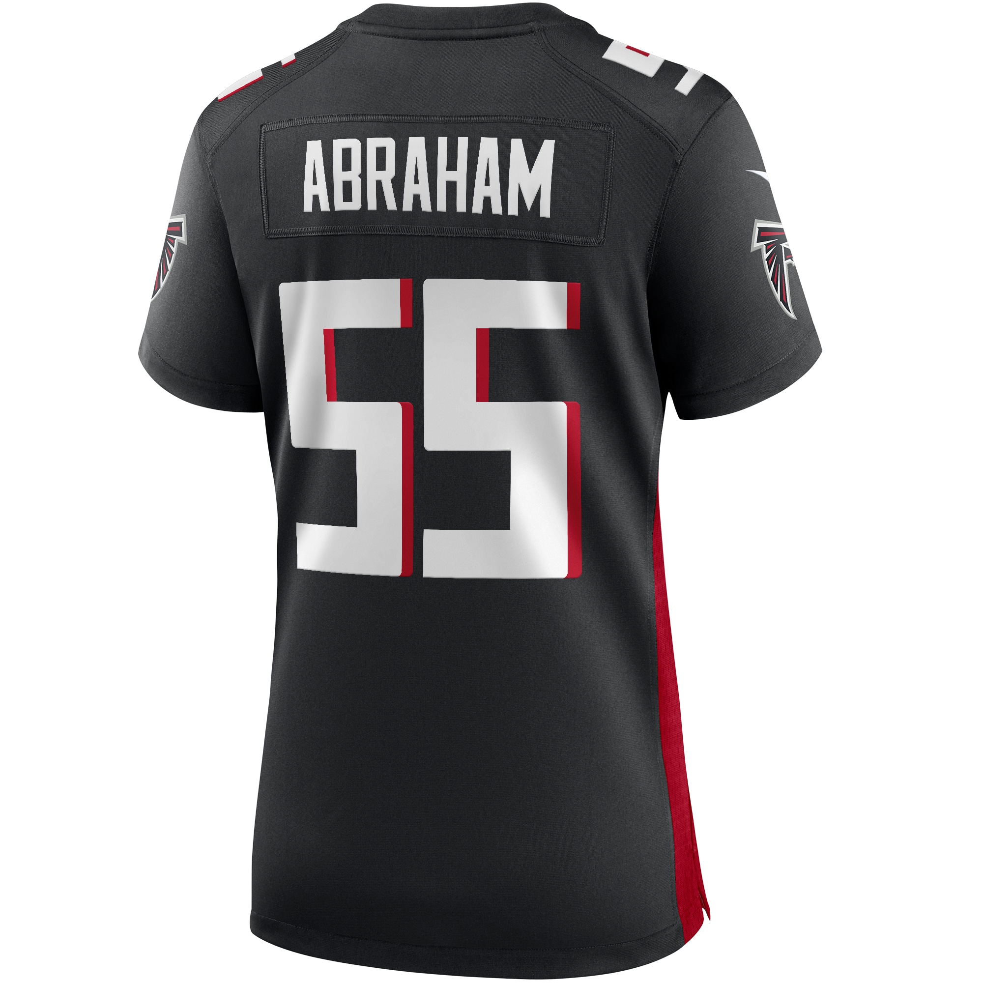 Atlanta Falcons John Abraham Black Game Retired Player NFL Jersey Women's