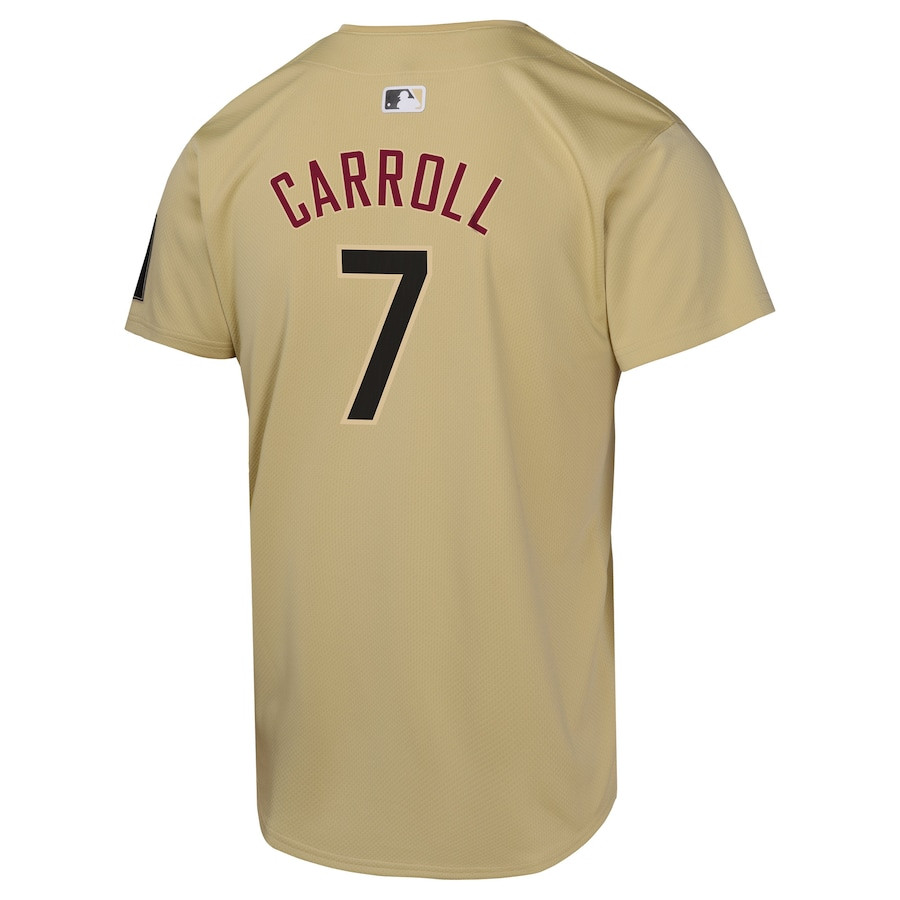 Corbin Carroll 7 Arizona Diamondbacks City Connect Limited Sand MLB Jersey Youth