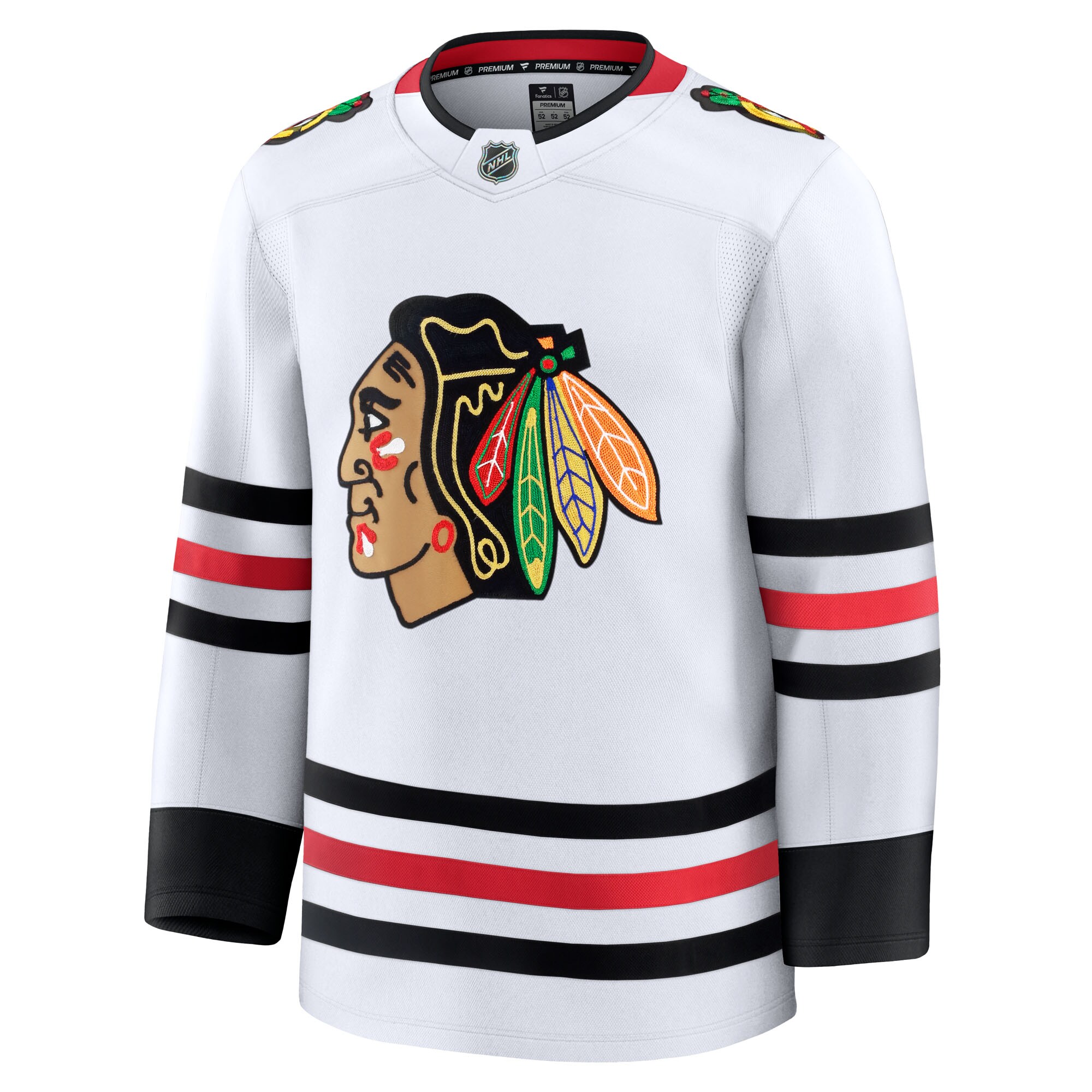 Chicago Blackhawks White Away Premium NHL Jersey Men's