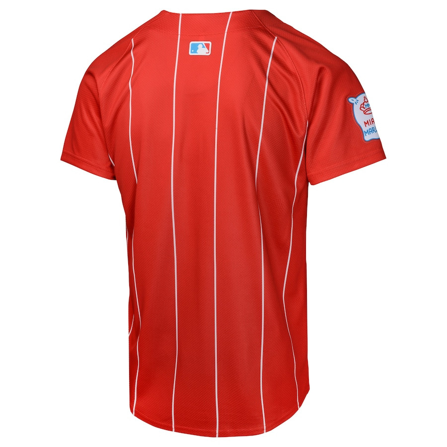 Miami Marlins City Connect Limited Red MLB Jersey Youth