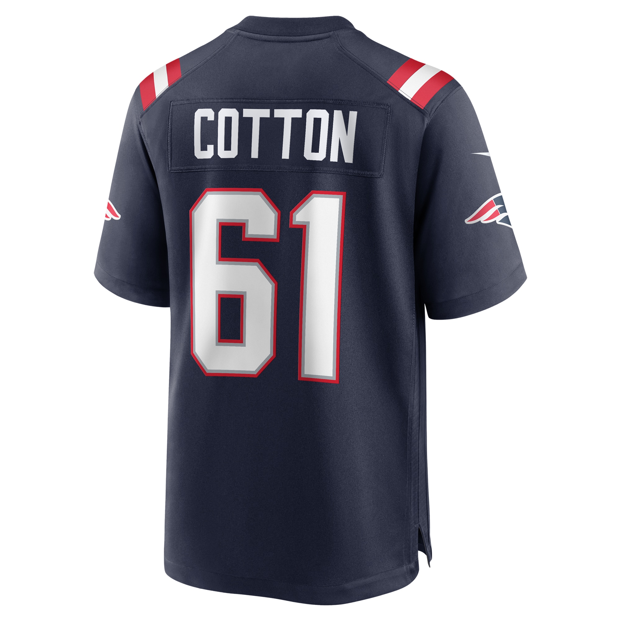 New England Patriots Lester Cotton Sr. Navy Team Game NFL Jersey Men's