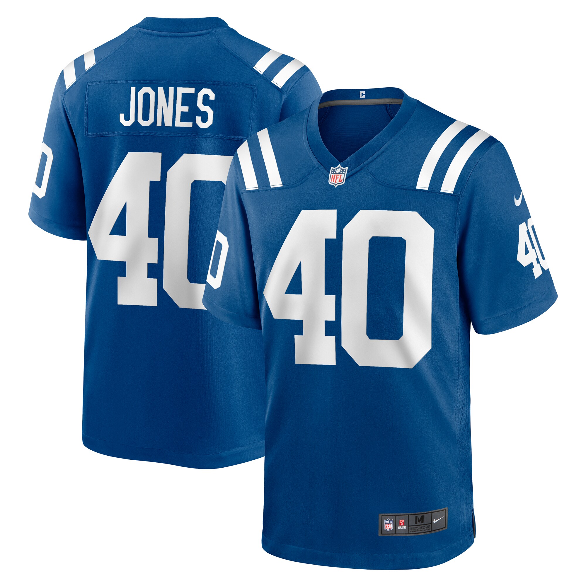 Indianapolis Colts Jaylon Jones Royal Team Game NFL Jersey Men's