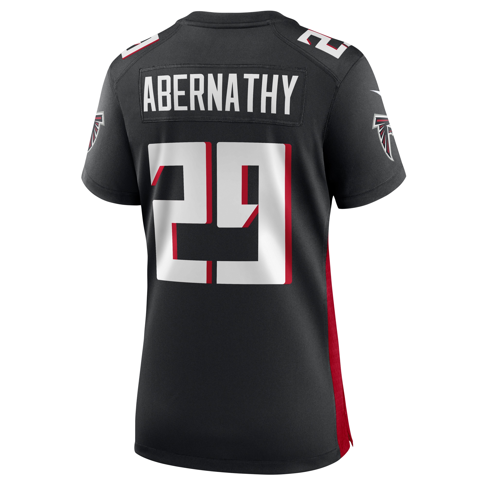 Atlanta Falcons Micah Abernathy Black Team Game NFL Jersey Women's