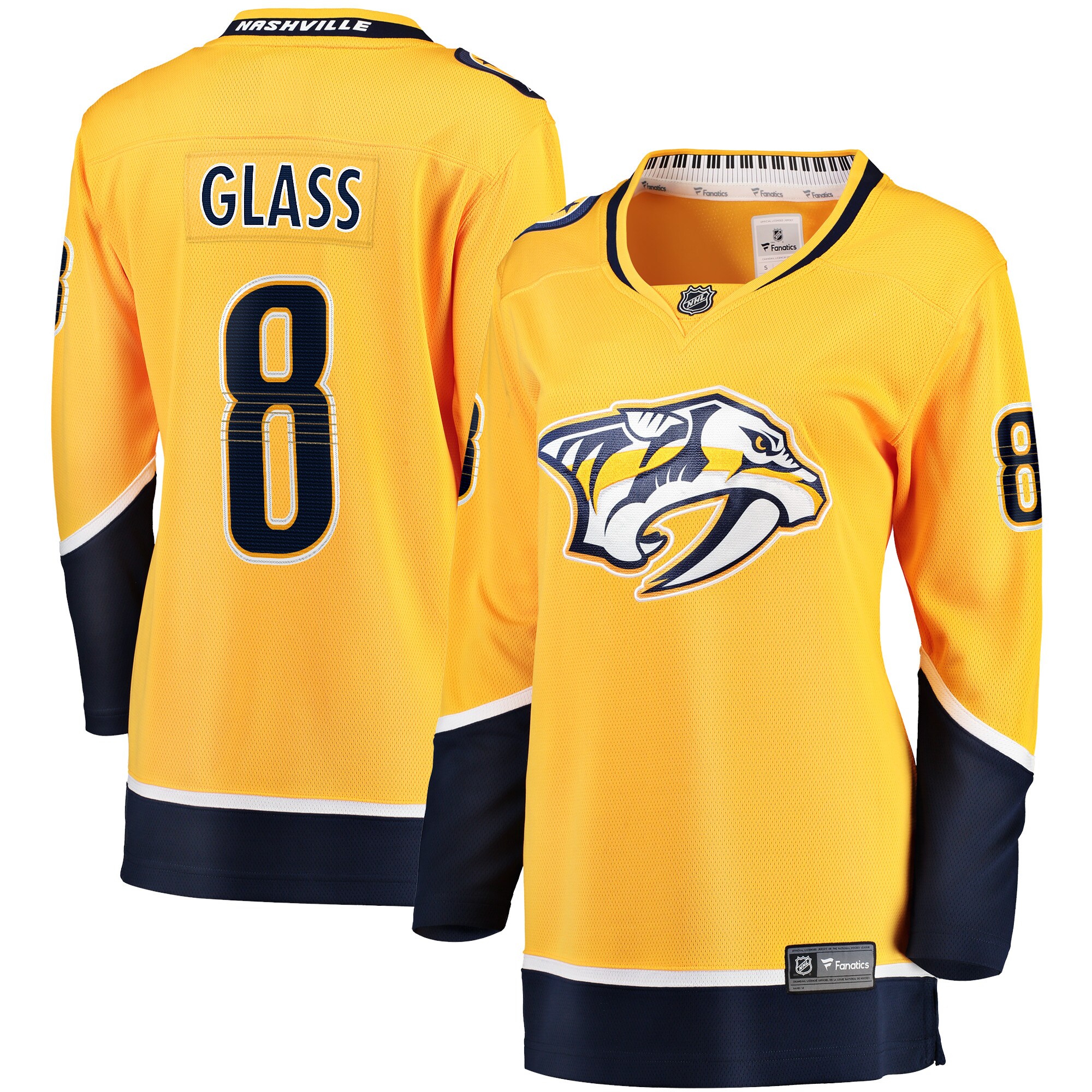 Nashville Predators Cody Glass Gold Home Breakaway Player NHL Jersey Women's