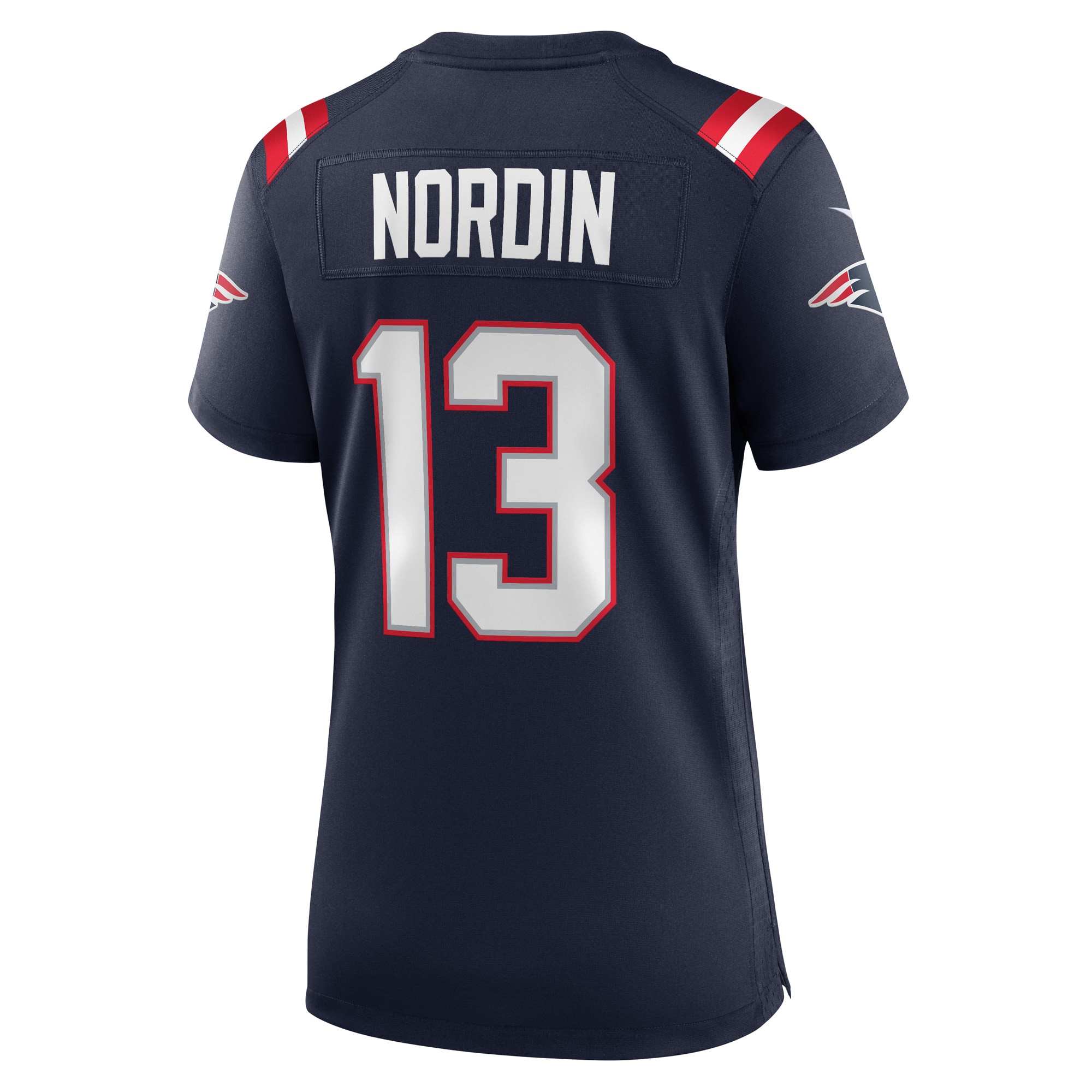 New England Patriots Quinn Nordin Navy Game Player NFL Jersey Women's
