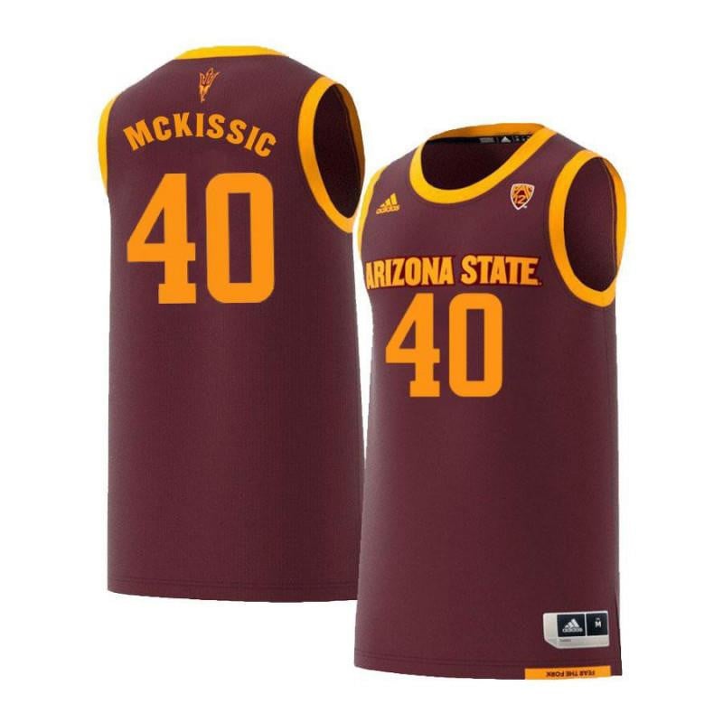40 Shaquielle McKissic Maroon Retro Arizona State Sun Devils NCAA Jersey Men's