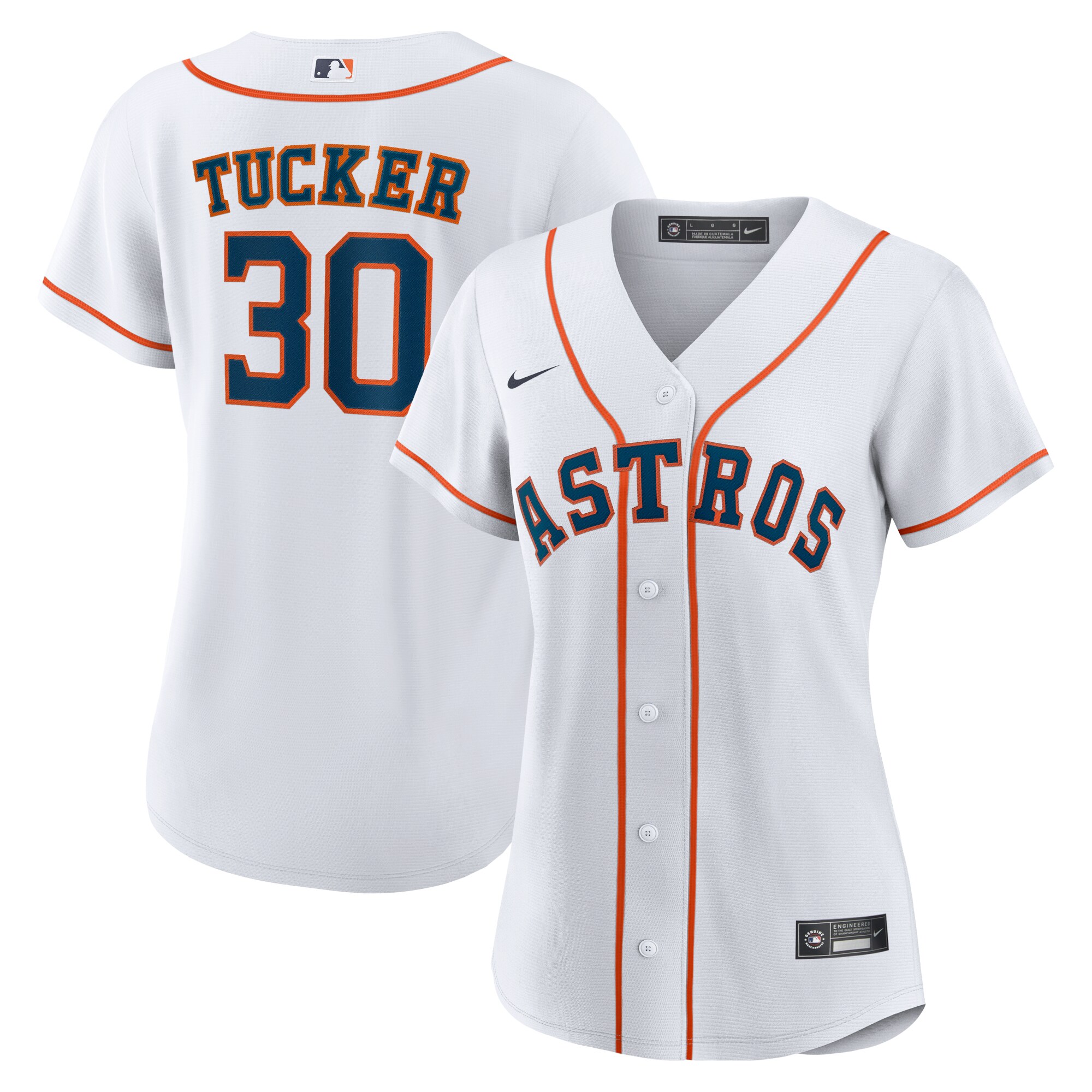 Houston Astros Kyle Tucker White Home MLB Jersey Women's