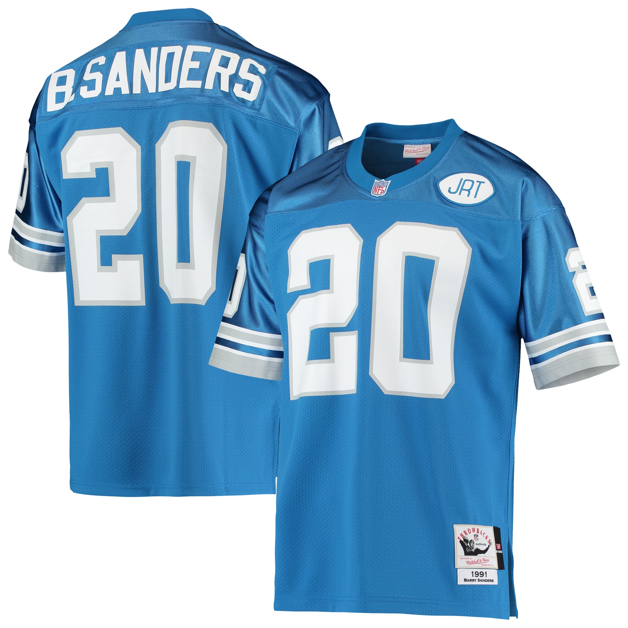 Barry Sanders Detroit Lions 1991 Mitchell & Ness Authentic Throwback Retired Player Jersey - Blue