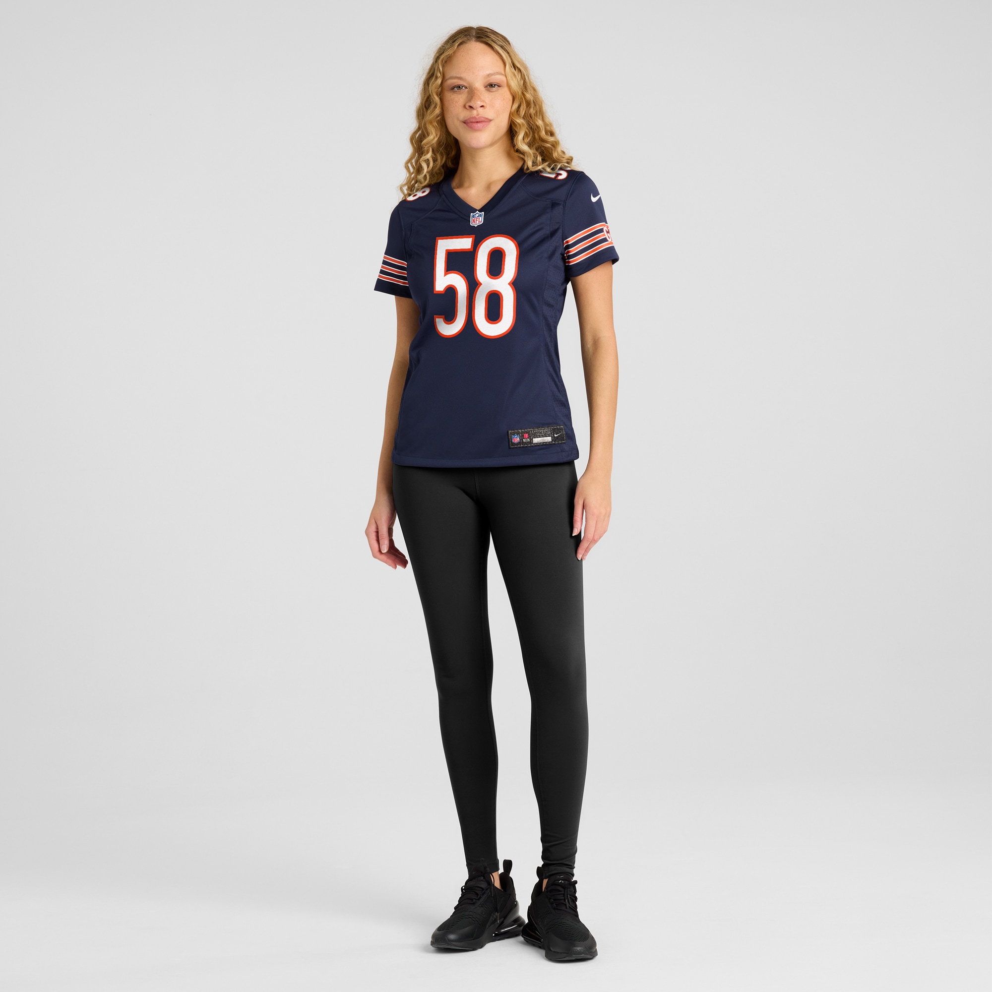 Chicago Bears Darnell Wright Navy Game NFL Jersey Women's
