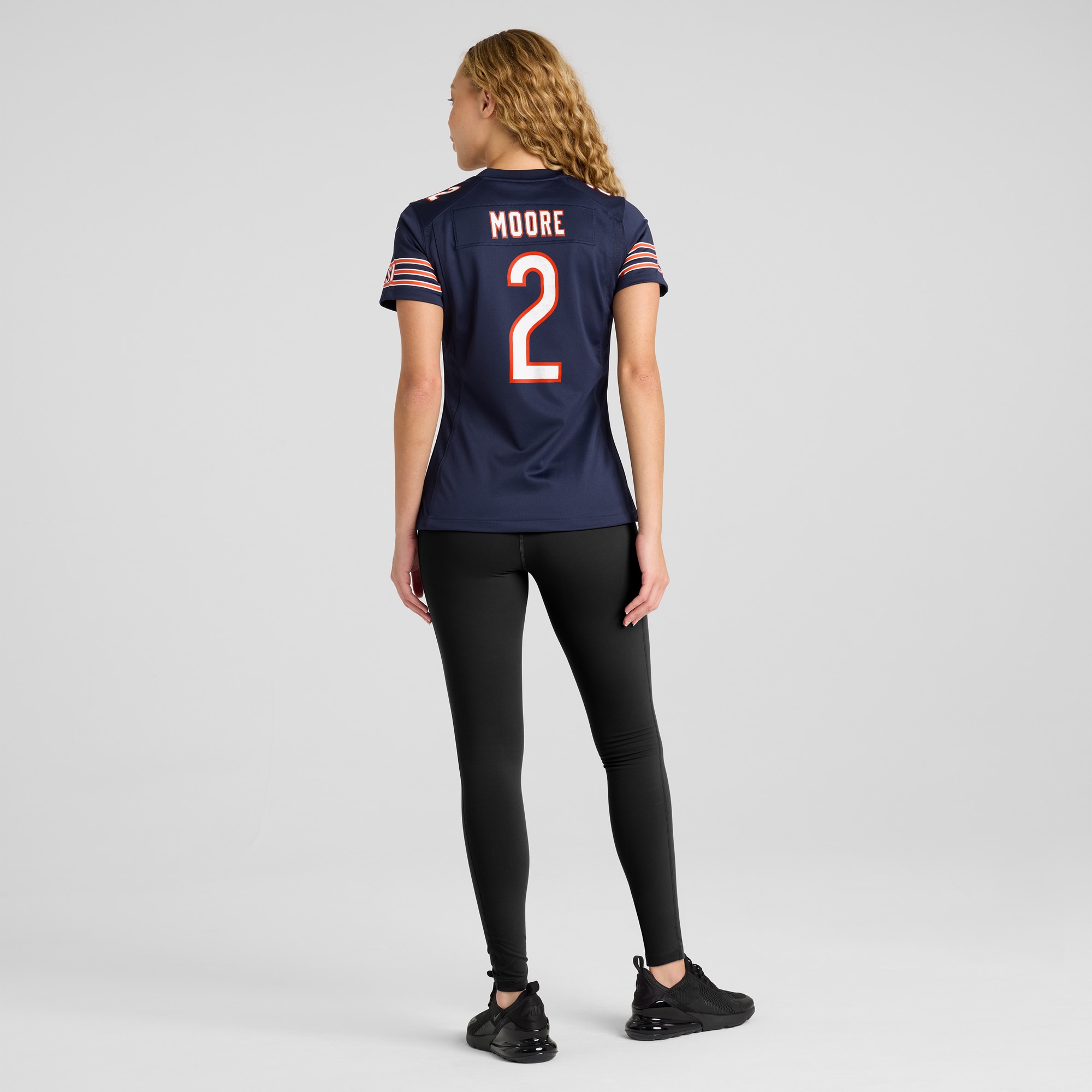 Chicago Bears D.J. Moore Navy Player NFL Jersey Women's