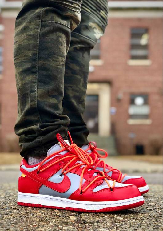 Off-White x Dunk Low University Red CT0856-600