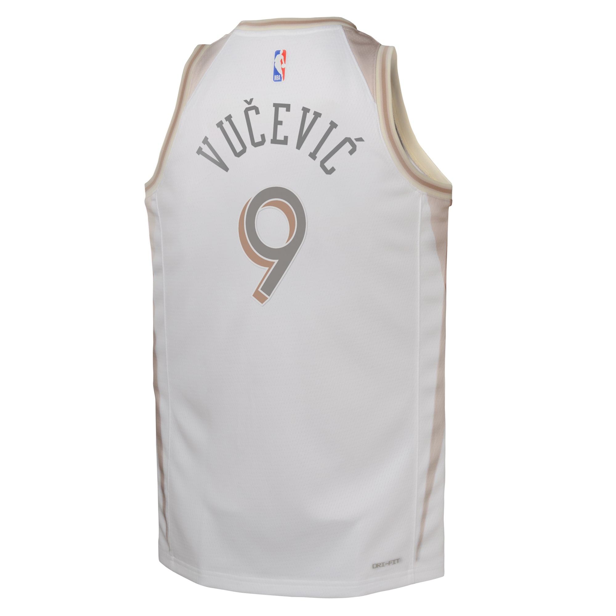 Camiseta City Edition Swingman de los Chicago Bulls 2024 Blanco Nikola Vucevic Juvenil NBA Jersey Men's