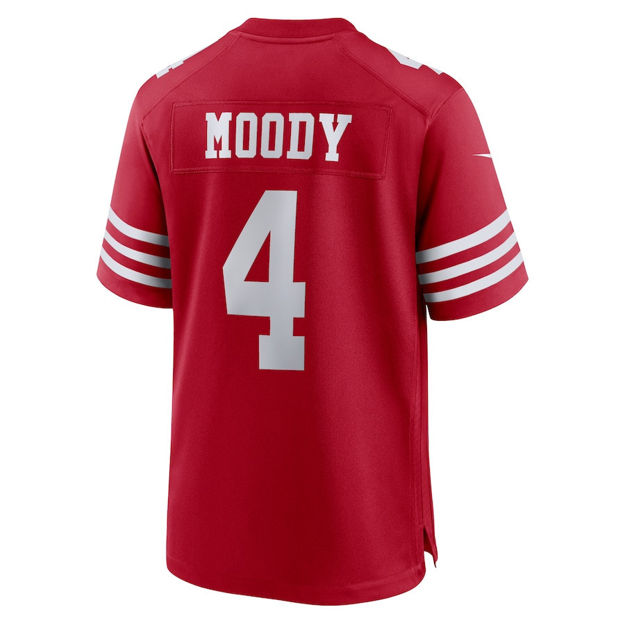Jake Moody 4 San Francisco 49ers Game Scarlet NFL Jersey Men's