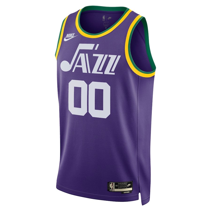 Utah Jazz 2023/24 Hardwood Classic Swingman Custom Purple NBA Jersey Men's