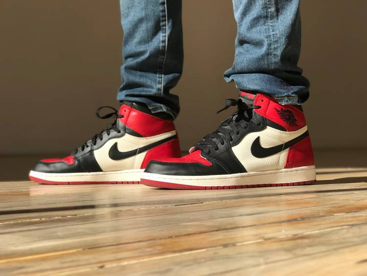 Air Jordan 1 Retro High OG BG Bred Toe 575441-610