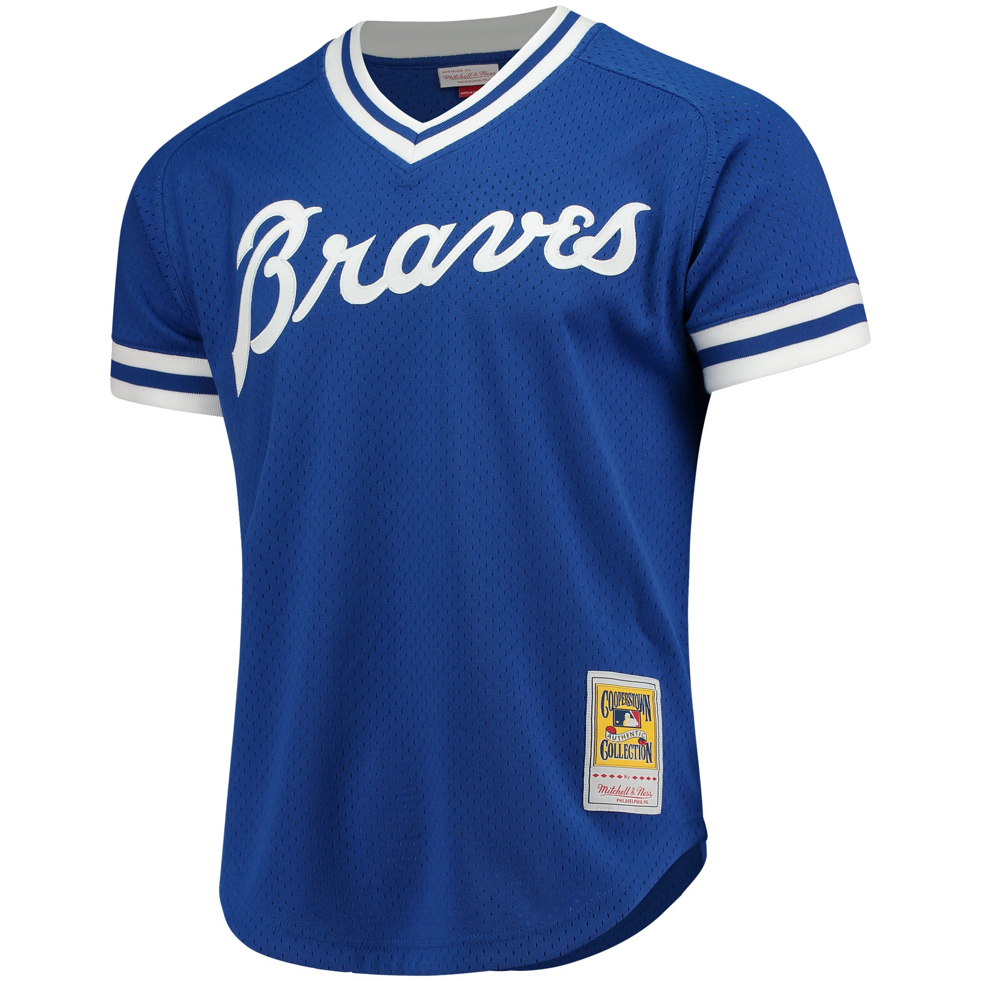 Atlanta Braves Dale Murphy Mitchell Ness Royal Cooperstown Mesh Batting Practice MLB Jersey Men's