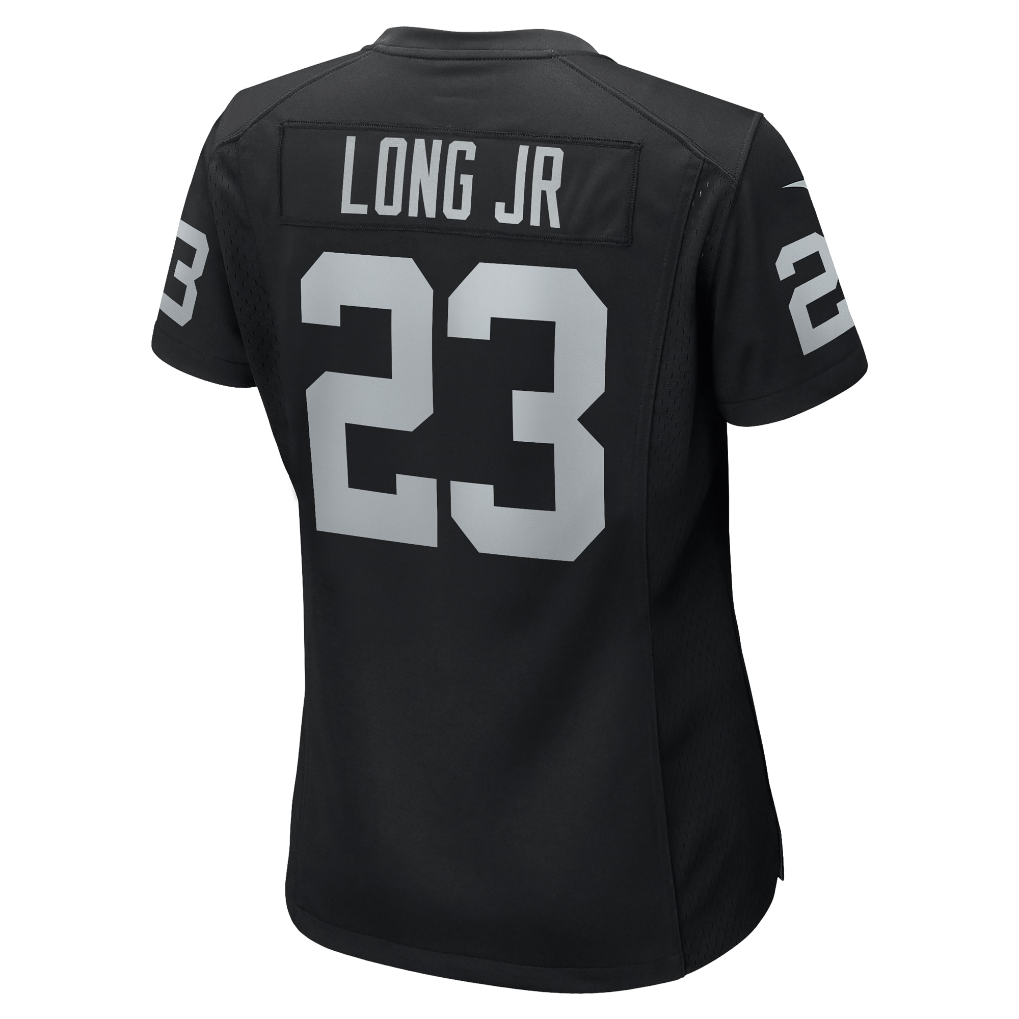 Las Vegas Raiders David Long Jr. Black Team Game NFL Jersey Women's