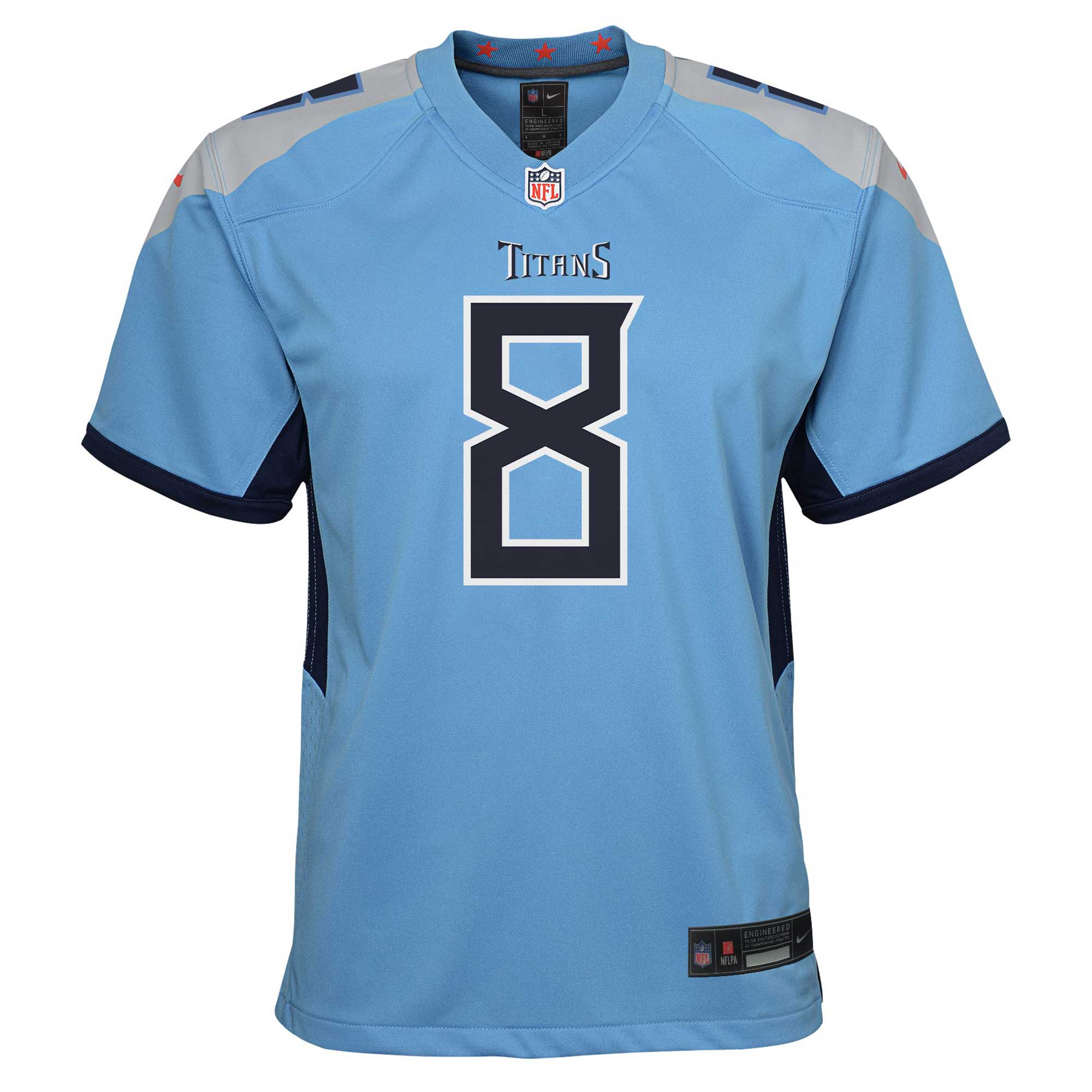 Tennessee Titans Will Levis Light Blue Alternate Player Game NFL Jersey Youth