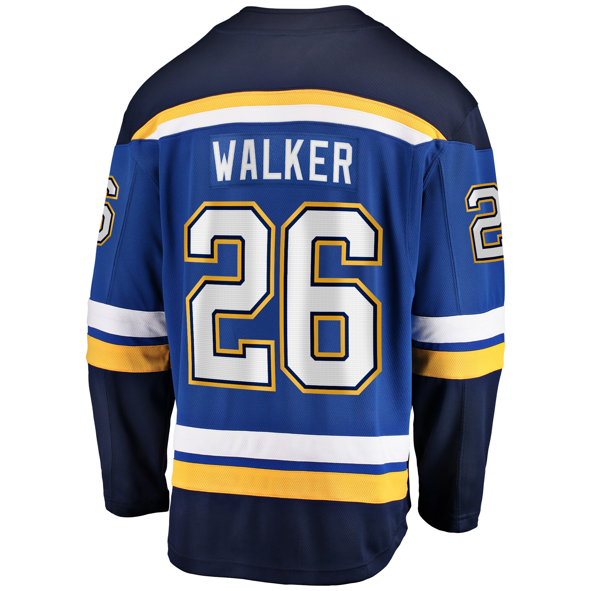 St. Louis Blues Nathan Walker Blue Home Premier Breakaway Player NHL Jersey Men's