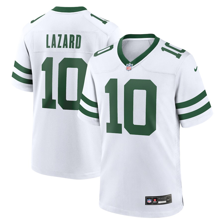 Allen Lazard 10 New York Jets Game Legacy White NFL Jersey Men's