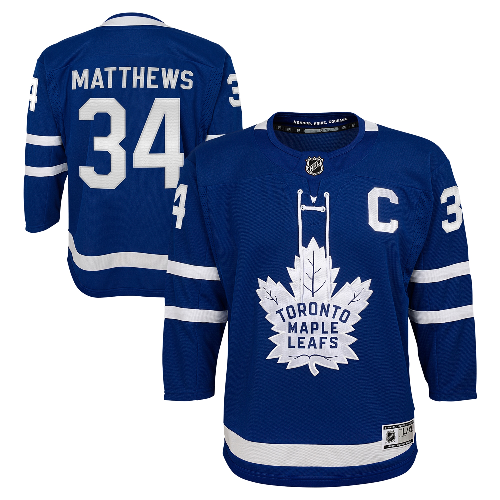 Toronto Maple Leafs Auston Matthews Blue Home Premier Player NHL Jersey Youth