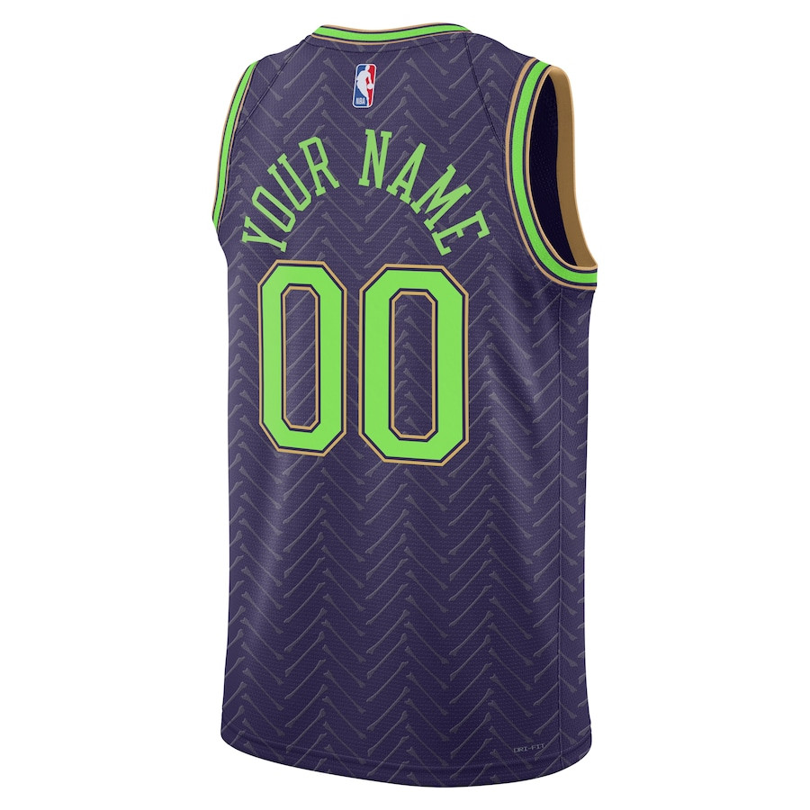 New Orleans Pelicans Unisex 2024/25 Custom Swingman City Edition Purple NBA Jersey Unisex
