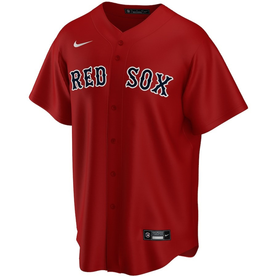 Boston Red Sox Alternate Custom Red MLB Jersey Men's