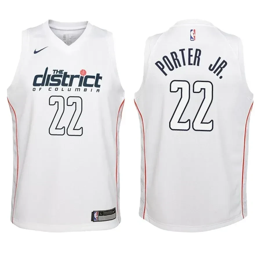 Washington Wizards Otto Porter Jr. 22 City Editio White NBA Jersey Youth