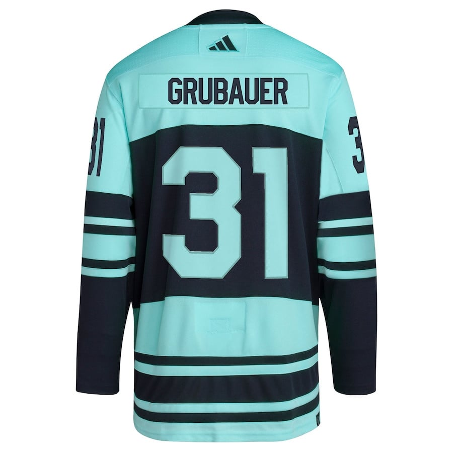 Philipp Grubauer 31 Seattle Kraken Reverse Retro 2.0 Teal NHL Jersey Men's